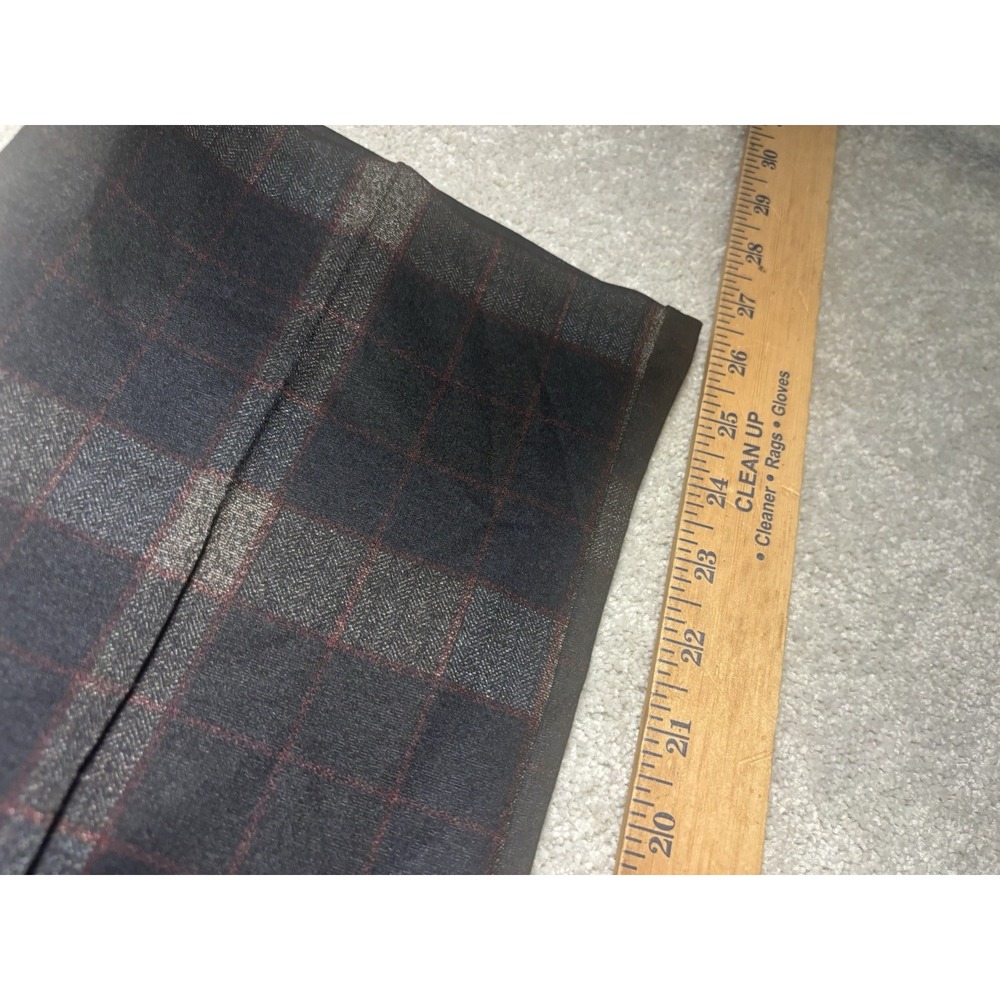 democracy plaid ab technology dress pants plaid tapered leg  Cropped‎ Belted 16 - Picture 8 of 9